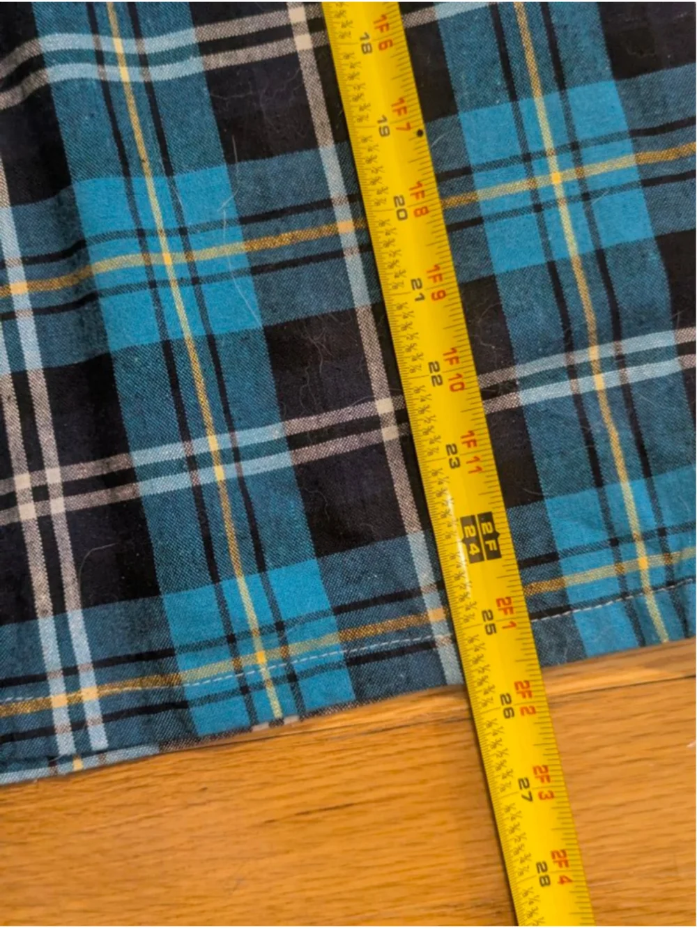 American Heritage Plaid Flat Front Shorts Waist 42